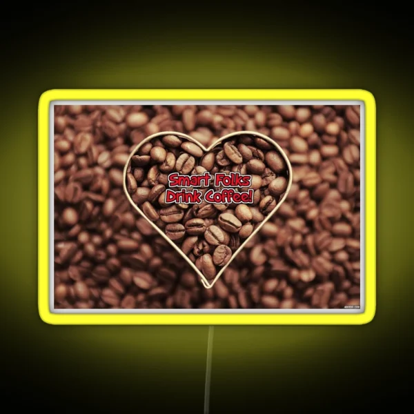 Coffee Art RGB Neon Sign