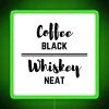 Modern Home Bar Decor with Neon RGB Lighting Accent