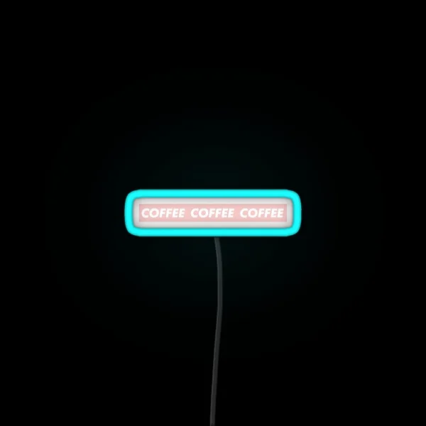 COFFEE COFFEE COFFEE RGB Neon Sign