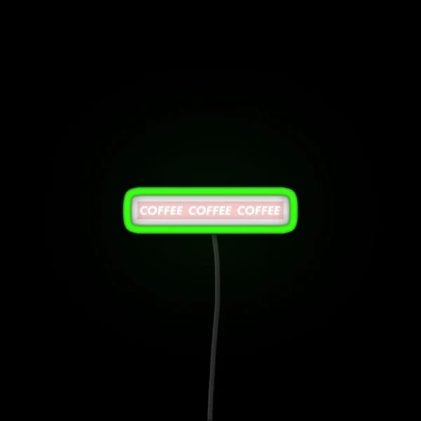 COFFEE COFFEE COFFEE RGB Neon Sign