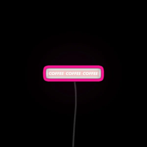 COFFEE COFFEE COFFEE RGB Neon Sign