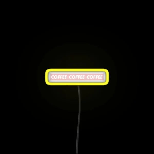 COFFEE COFFEE COFFEE RGB Neon Sign