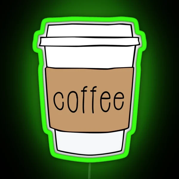 Coffee Cup RGB Neon Sign