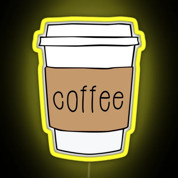 Coffee Cup RGB Neon Sign
