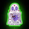 Retro style coffee lover's cozy home bar cafe neon decoration