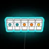 RGB Coffee Color Palette Artistic Neon Sign for Baristas and Cafe