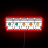 Brighten up your coffee space with vibrant neon color scheme