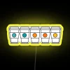 Vibrant coffee shop neon decor RGB LED illuminated signage panel