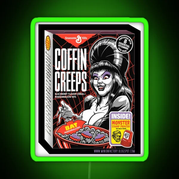 COFFIN CREEPS RGB Neon Sign