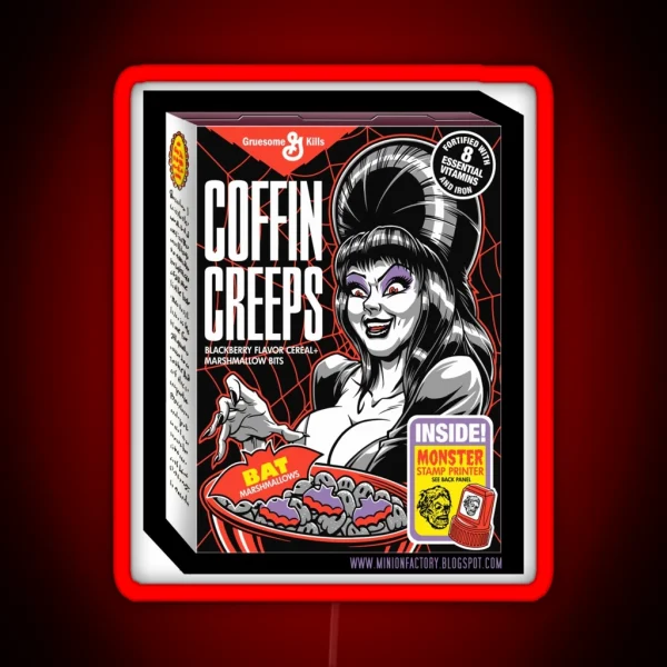 COFFIN CREEPS RGB Neon Sign