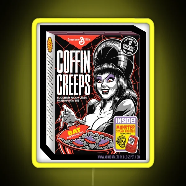 COFFIN CREEPS RGB Neon Sign