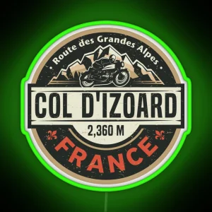 Col D Izoard Route Des Grandes Alpes RGB Neon Sign