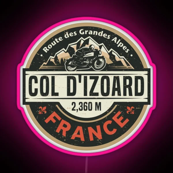 Col D Izoard Route Des Grandes Alpes RGB Neon Sign