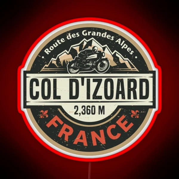 Col D Izoard Route Des Grandes Alpes RGB Neon Sign