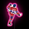 Vibrant Cole Caufield RGB Neon Sign LED Art Display Canvas