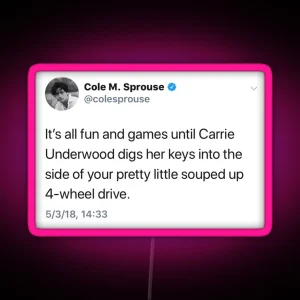 Cole Sprouse Tweet RGB Neon Sign