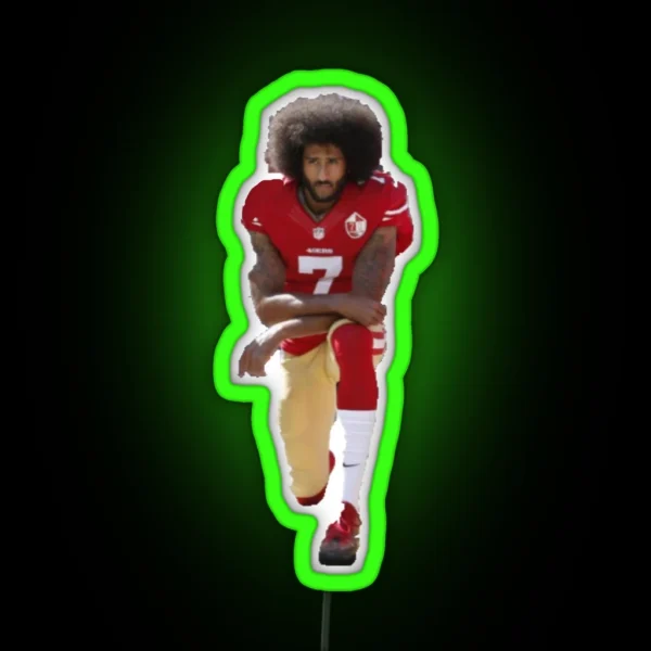 Colin Kaepernick Kneeling RGB Neon Sign