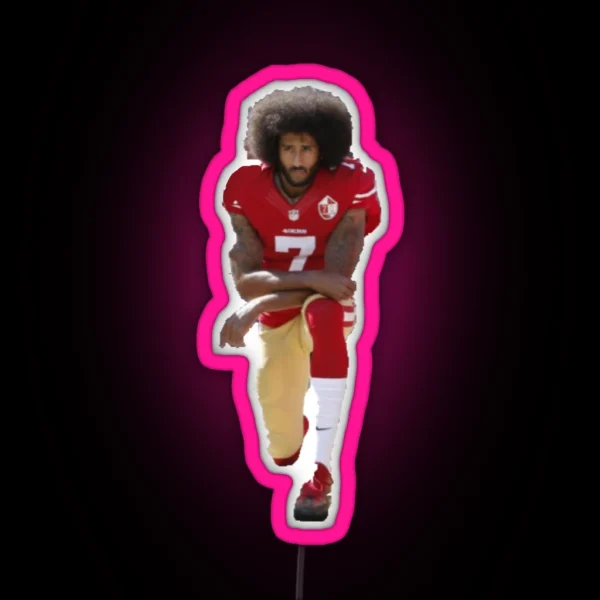 Colin Kaepernick Kneeling RGB Neon Sign