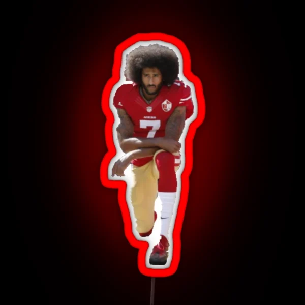 Colin Kaepernick Kneeling RGB Neon Sign