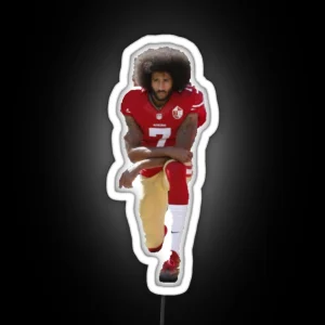 Colin Kaepernick Kneeling RGB Neon Sign