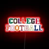 Add vibrant college football spirit with customizable RGB letters signage.