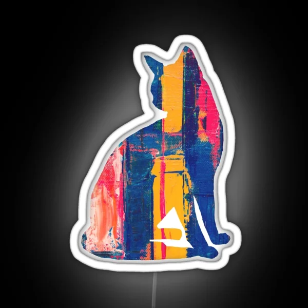 Color Paint Cat Love Cat RGB Neon Sign
