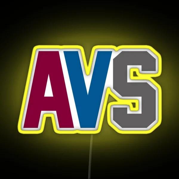 Colorado Avalanche RGB Neon Sign