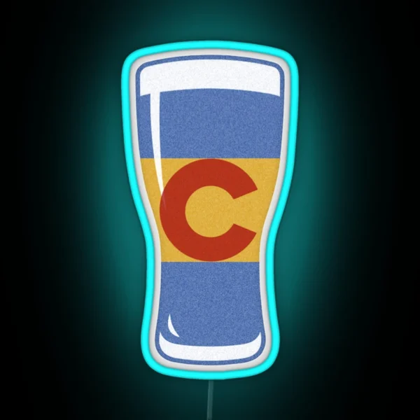 Colorado Flag Craft Beer RGB Neon Sign