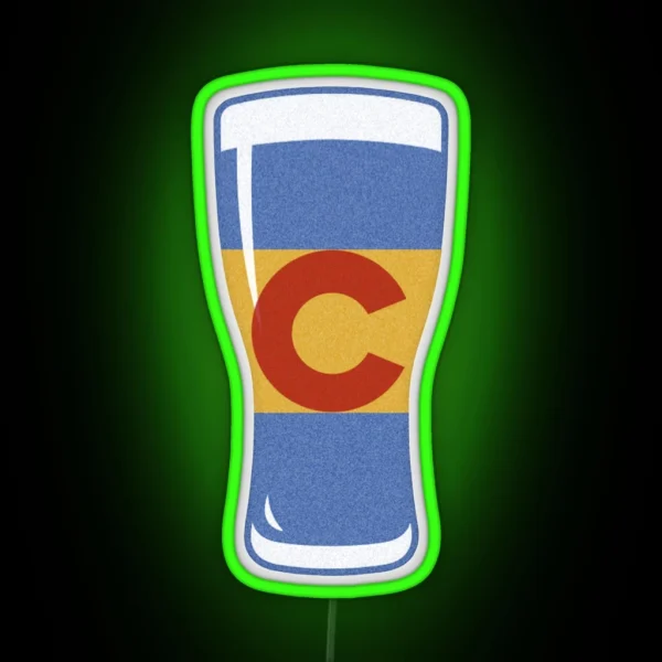 Colorado Flag Craft Beer RGB Neon Sign