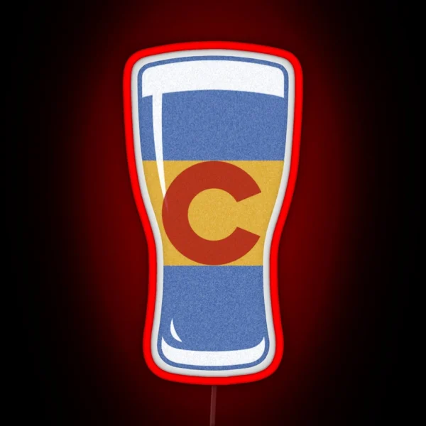 Colorado Flag Craft Beer RGB Neon Sign