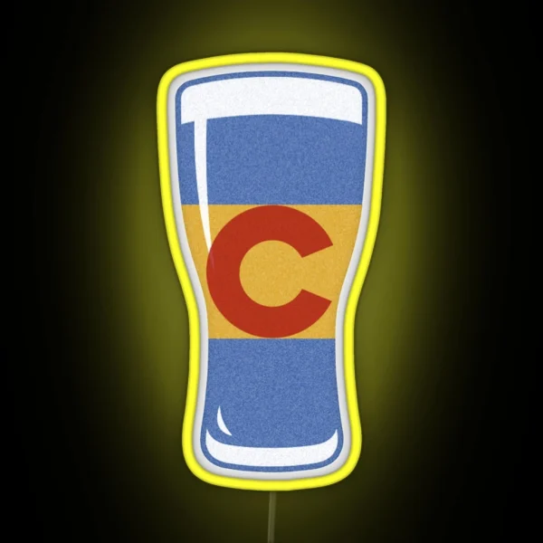 Colorado Flag Craft Beer RGB Neon Sign