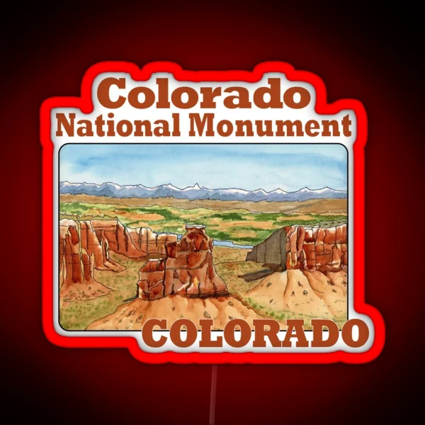 Colorado National Monument Colorado RGB Neon Sign