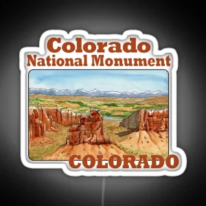 Colorado National Monument Colorado RGB Neon Sign