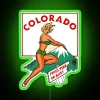 Colorado Adventure Spirit Home Decor Neon Sign Pikes Peak Inspiration Gift