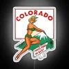 Neon travel led inspired by historic Colorado Pike's Peak expedition.