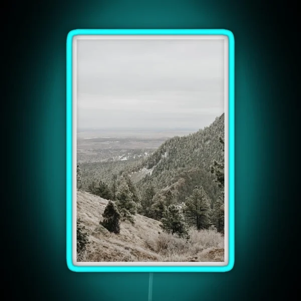 Colorado Snowy Mountain Tops RGB Neon Sign