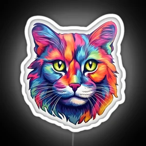 Colorful Cat Cool Cat RGB Neon Sign