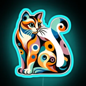 COLORFUL CAT RGB Neon Sign