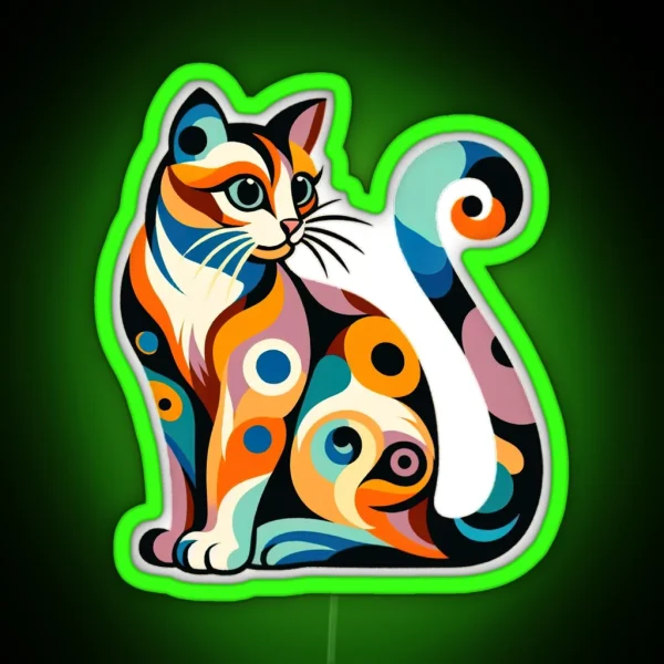 COLORFUL CAT RGB Neon Sign