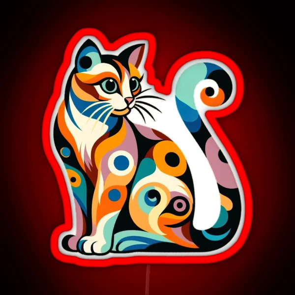 COLORFUL CAT RGB Neon Sign