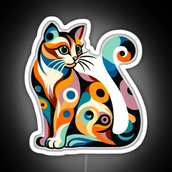 COLORFUL CAT RGB Neon Sign
