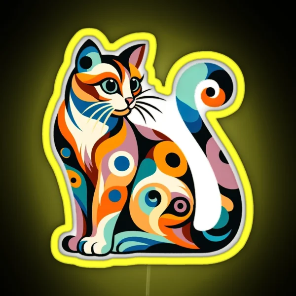 COLORFUL CAT RGB Neon Sign