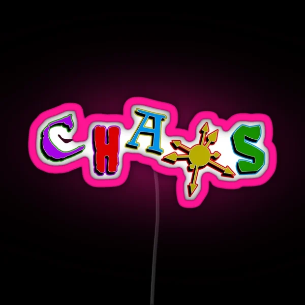 Colorful Chaos Minimalist Chaos Star Design RGB Neon Sign