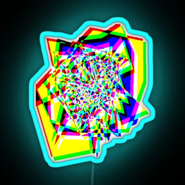 Colorful Chaos RGB Neon Sign