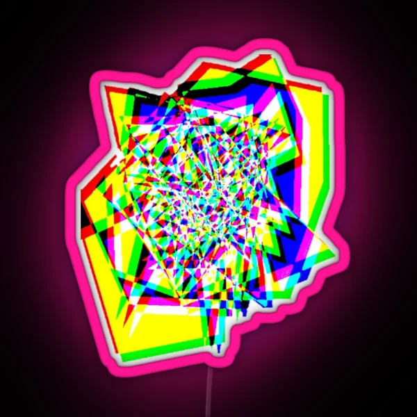 Colorful Chaos RGB Neon Sign