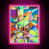 Brighten up your space with this vibrant colorful LED sign