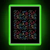 Vibrant colorful playful patterned rgb led neon wall decor signs