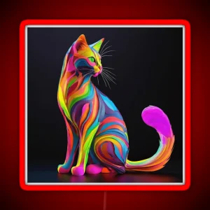 Colorfull Cat RGB Neon Sign