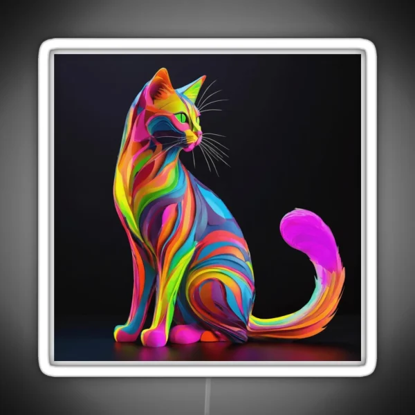 Colorfull Cat RGB Neon Sign