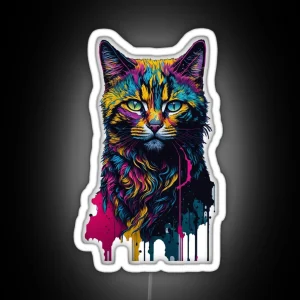 Colourful Kitty RGB Neon Sign